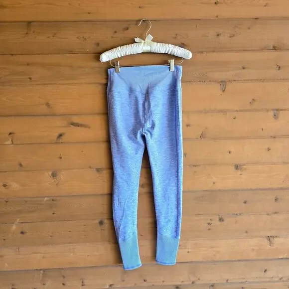 Alo Lounge Legging Alosoft High Waist Tile Blue White Heather Medium Cozy Soft - Picture 4 of 6